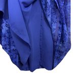 Vintage Y2K Sheer Floral Maxi Dress Size 8 Blue Whimsical Fairy Dainty Cottage Photo 5