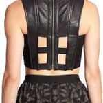 BCBGMAXAZRIA NWT  mante leather bra‎ top size M, Made of All lamb leather,… Photo 1