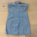 Boutique Denim Button Up Mini Dress Blue Size XS Photo 2