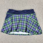 William Murray Athletic Tennis Golf Skort Women M Green Plaid Pockets Activewear Size M Photo 0