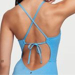 Victoria's Secret Victoria’s Secret Shine Cut Out One Piece Swimsuit Shimmery Capri Blue, Size M Photo 4