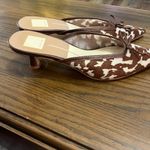Dolce Vita Cleo Bow Slip Kitten Heel Mules Size 8 Brown Photo 2