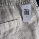 Old Navy Womans Shorts XL Linen Blend High Rise Elastic Waist Casual Beige Photo 4