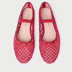 Loeffler Randall  Leonie Chocolate Crochet Ballet Flat Photo 1