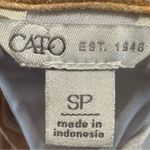 Cato mocha white and aqua abstract print tie sides halter maxi dress size small Photo 5