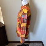 Angry Minnow Flannel Shirt Long Sleeve Smokey The Bear Orange Brown Medium Photo 4