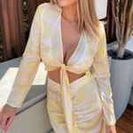 RECC Paris Gabi Top in Lemon Yellow & Cream Size undefined Photo 7