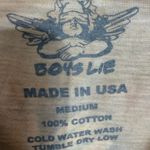 Boys Lie White Crop Short Sleeve T-Shirt Photo 4