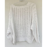 Free People Infinite V Neck Open Weave Knit Oversized Chunky Sweater Layer XS S Photo 7