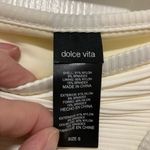 Dolce Vita Women’s Cream Ribbed Bikini Bottoms Photo 1