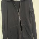 ATM Anthony Thomas Melillo Sz M Black French Terry Double Zip Up Hoodie Pockets Size M Photo 1