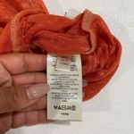 We The Free  Burnt Orange Sheer Linen Pocket Tee Size M Photo 3