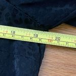 Lilly Pulitzer Christie Top Small Onyx Black Leopard Jacquard Ruffle Blouse Photo 7