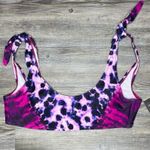 The Cove Salt + Women's Fuchsia How Do You Zoo Tie-Dye Bikini Swim Top sz Junior’s L Photo 1