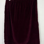 Velvet Skirt Size 14 Burgundy Holiday Party Whimsigoth Luxe Grunge Vintage 90s Purple Photo 0