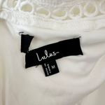 Lulus NEW Look So Sweet White Embroidered Lace Mini Dress Party Ruffle M Photo 11