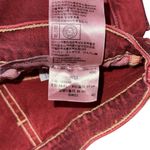 Levi's Levi’s 501 High Rise Red Jean Shorts Women’s 25 Raw Hem Frayed Button Fly Denim Photo 4