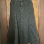 Levi's Levi’s Black Fit and Flare Midi Denim Skirt Size 25 Photo 1