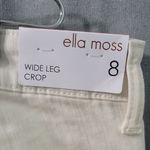 Ella Moss  Women’s Wide Leg Crop Pants Cream Size 8 Photo 9