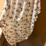 Elliatt White, black, & Pink Floral Ruffle Midi Dress Photo 6