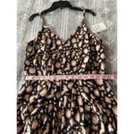 Chelsea28  SLEEVELESS FAUX WRAP MIDI DRESS IN NAVY LEOPARD NWT WOMEN'S SIZE S Photo 10