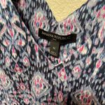 Banana Republic Blue Nylon Print Tie Shoulder Drop
Waist Midi Maxi Dress XL Photo 4