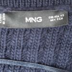 Mango  MNG Wool Blend Navy Blue Button Knit Sweater Cardigan Size XS Photo 2