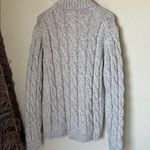 Sundance  speckled beige cable knit wool blend tunic sweater Photo 6