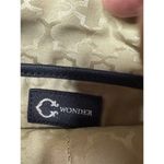 C. Wonder Women's Black Striped Clutch Purse with Gold Zipper Photo 6