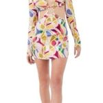 For Love & Lemons  Colorful Thora Long Sleeve Mini Dress US XS Photo 1