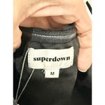 superdown  Savannah Strapless Ruched Mesh Cropped Corset Top Black Women's Size S Photo 3