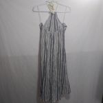 Aerie  Blue Striped Halter Midi Backless Sun Dress Beach Nautical Size M Photo 6