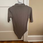 belle du jour Dark Green Short Sleeve Bodysuit Photo 2