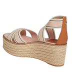 Tory Burch  Pink Blush Frieda Espadrille Wedge Sandals Shoes size 7 Photo 4