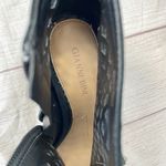 Gianni Bini women 8.5 open toe side zip cage block heels black microsuede Photo 9