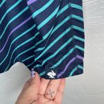 Rabbit Women XL Blue Purple Stripe Bunny Hop Tank Racerback Lightweight Running Photo 7