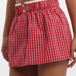 Garage  Red Gingham Skirt Photo 0