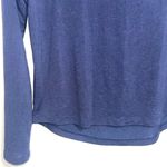 Athleta Breezy Navy Blue Cutout Back Long Sleeve Top Photo 4