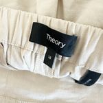 Theory  Pants Womens Treeca Pull-On Pant in Good Linen Neutral Straw Size‎ 14 NEW Photo 7