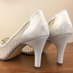 Silver open toe shoes. Size 8.5 Photo 2