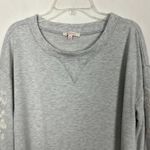 Skies Are Blue Embroidered Pullover Gray Sweater Size Medium Photo 2