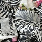 Johnny Was  Rayon Wrap MIDI Skirt Floral Zebra Print pockets Size XS Photo 8