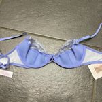 Savage X Fenty Lace Stretch Woven Plunge Half Cup Bra Purple Rain Tie Dye 32C Size undefined Photo 5
