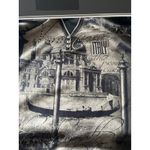 Y2K Blue Canyon Sz L Black Venice Italy Henley Shirt Vintage Bling Whimsygoth Size L Photo 2