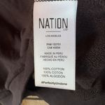 Nation Ltd Nation Wyatt V-Neck Black Sweatshirt Classic Varsity Lounge Quiet Luxury Small Photo 7