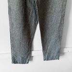 Athleta  Voyager Green Linen Ankle Pants Pockets Women’s Size 14 Tall 34X29 Photo 5