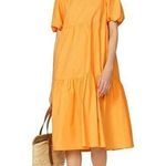 Peter Som Collective Marigold Tiered Midi Dress in Yellow 4 Womens Photo 0