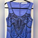 Susana Monaco - Navy Blue W/ Black Beaded Embellished Sheath Dress - NWOT Photo 2