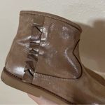 Elephantito 🐘 bronze shimmer gold ruffle ankle boots booties 36/5 Brown Photo 2