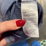 GAPBODY WOMENS HIGH RISE WIDE LEG WAFFLE PANT BLUE LARGE Photo 5